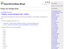 Tablet Screenshot of blogs.openstreetmap.org