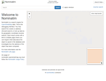 Tablet Screenshot of nominatim.openstreetmap.org