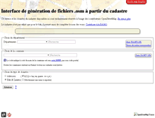 Tablet Screenshot of cadastre.openstreetmap.fr