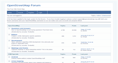 Desktop Screenshot of forum.openstreetmap.org