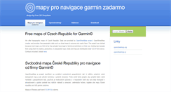 Desktop Screenshot of garmin.openstreetmap.cz
